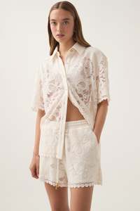 Muses Lace Oversize Shirt