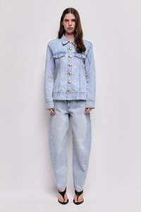 Aje Denim: Tia Denim Fitted Shirt