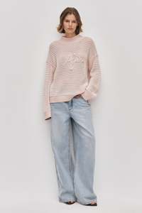 Knitwear And Jumpers: Luciana Logo Knit Jumper