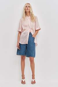 Shorts: Stevie Denim Barrel Shorts