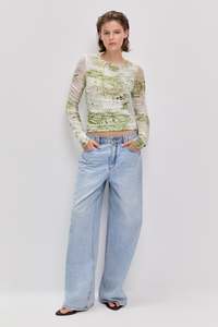 Body: Verdant Print Mesh Top