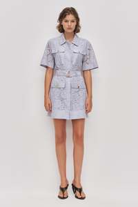 Party Dressing: Mystic Lace Mini Shirt Dress