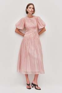 Aje Wedding Bridesmaids: Ophelia Lace Midi Dress