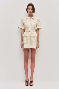 Mystic Lace Mini Shirt Dress