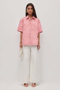 Sale Tops: Electra Logo Denim Shirt