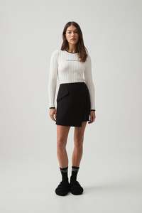 Sale Knitwear Jumpers: Long Sleeve Rib Knit Top 438