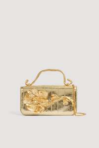 Celeste Emboss Flower Clutch