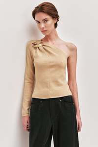 Rosabel Asymmetric Knit Top