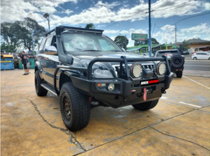 Rockarmor Premium Steel Bullbar To Suit Toyota Prado Fj120 03-09 (Full Bar Replacement
