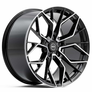 GT Form Marquee Gloss Black Machined Face 18 Inch