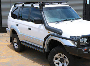 Rockarmor Steel Rockslider Side Steps To Suit Toyota Prado Fj90/95 Series 1995-2003