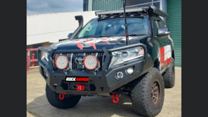 Rockarmor Gt: Rockarmor Gt Steel Hoop Bull Bar - Toyota Prado 150 Series 11/2017+