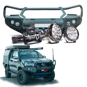 Rockarmor Gt Steel Hoop Bullbar Combo Pack - Toyota Hilux 2020+