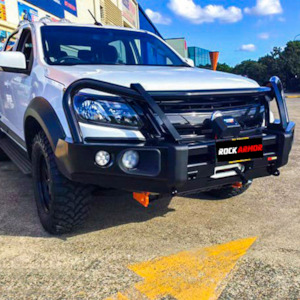 Holden Colorado: Rockarmor Elite Steel Bullbar To Suit Holden Colorado (Bumper Cut)