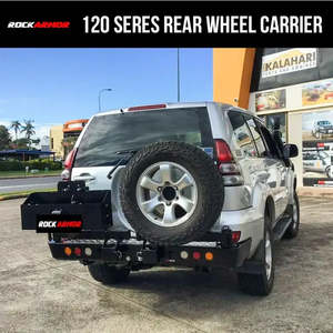 Toyota Prado 120 Rockarmor Steel Dual Wheel Carrier