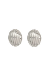 Sculpt Earring - Silver