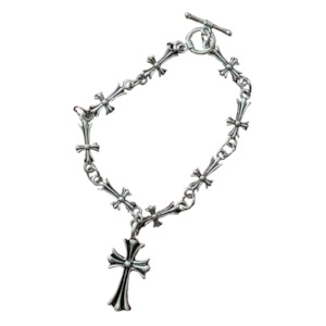 Chrome Cross Bracelet/Anklet