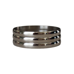 Bracelets: Thin Stackable Bangle - Silver