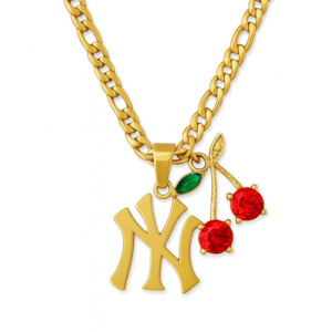 Neck Candy: Yankee Charm Necklace (Customisable)-Gold