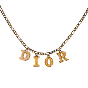 Neck Candy: “DIOR” Charm Necklace