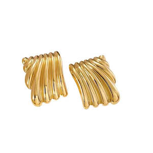 Vintage: Bieber Earrings - Gold
