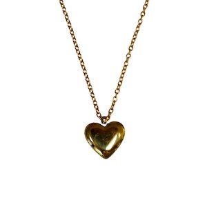 The Lover S Edit: Antique Heart Necklace - Gold