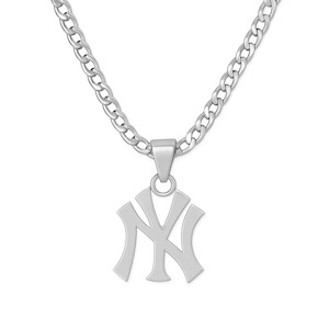 NY Yankee Necklace - Silver