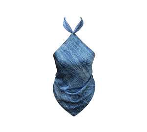 Cowboys Of Habit Denim Silk Top