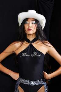 Kim Shui Black Logo Bodysuit