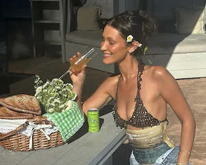 ELLA MIA Bejewelled RARA TOP- Celtic Batik Print (S/M)