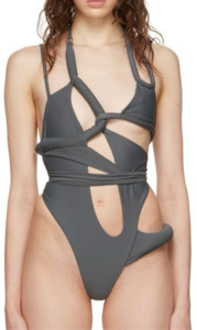 Tops: Entire Studios Gray S06 One-Piece Bodysuit (S)