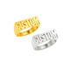 Nameplate Ring - Gold/Silver