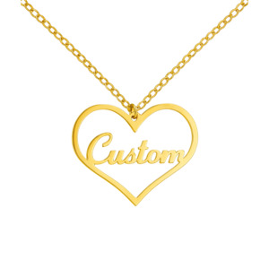 Personalised Heart Nameplate