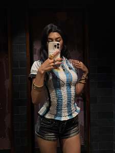 All: Recovered by M Argentina Shirred T-shirt (Size XXS/XS)