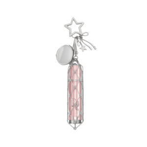 It-Girl Lip Gloss Holder Bag Charm - Silver Star