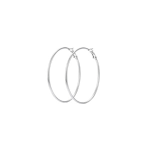 Earrings: Essential Baddie Hoops - Silver
