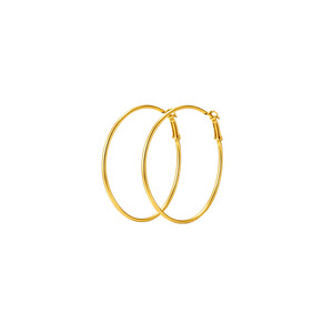 Earrings: Essential Baddie Hoops - Gold