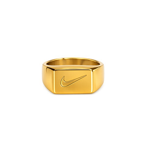 Rings: “Just did It” Brick Ring - 18K Gold Plated
