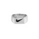Swoosh Brick Ring - Silver