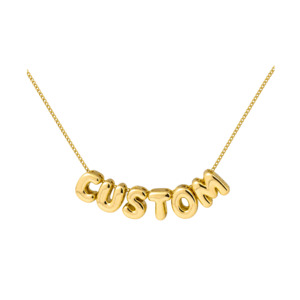 Personalised Bubble Necklace -Gold/Silver