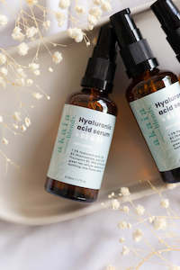 Serums: Hyaluronic Acid Serum + B3 (Niacinamide) & B5 (Panthenol)