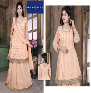 Georgette Kameez with Skirt