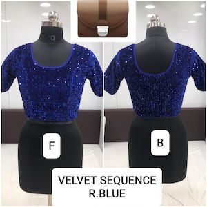 Readymade Blouses: Velvet Readymade Blouse