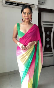 Printed Sarees: Alia Bhat Designer Digital Printed Saree