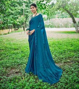 Moss Chiffon Printed Saree
