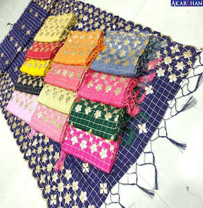 Soft Silk Dupatta with Gotta Patti Work