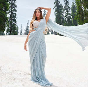 Sale Specials: Sequence Saree With Waist Belt