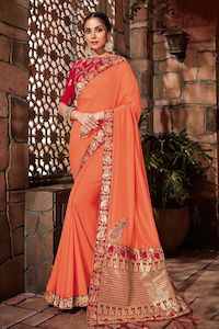 Sale Specials: Designer Pure Crabe Silk Saree