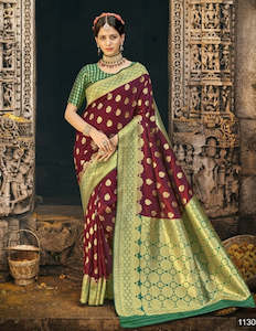 Zari Woven Party Wear Silk Saree