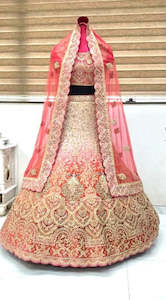 Designer Semi Stitched Bridal Shaded Lehenga Choli